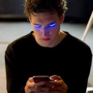 Wimpern Neon-LED, Party Wimpern, Party Zubehör, leuchtende Wimpern, bunte Wimpern, Streifen-Wimpern, Festival Make-up Zubehör, leuchtende Wimpern