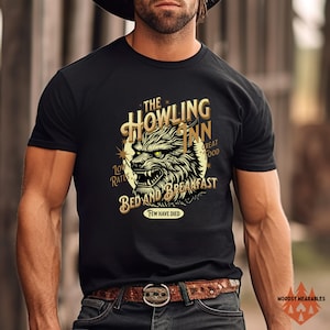 Werewolf T-Shirt, Halloween Werewolf Shirt, Gothic Witchy T Shirt, Howling Inn, Horror Tee, Wolf Shirt, Werewolf Tshirt, Comfort Colors