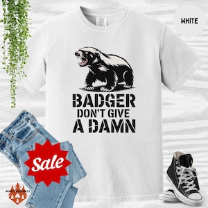 Fearless Honey Badger Graphic Tee - Bold Attitude Comfort Colors 1717