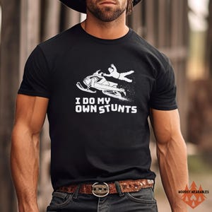 Funny Snowmobile Crash T-Shirt: Winter Wipeout Graphic Tee