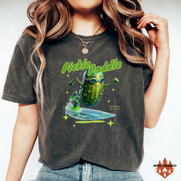 Swimmer Pickle Tee, "Pickle Paddle" Design, Comfort Colors®