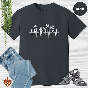 Bird Hunter T-Shirt: Hunting Dog Silhouette, Comfort Colors Tee