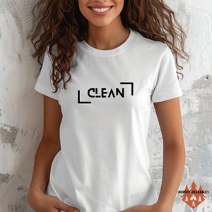 Clean Sobriety Tee, Simple Statement Sobriety T-Shirt, Comfort Colors 1717