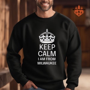 Milwaukee Pride Sweatshirt, Crown and Calm Design, Cozy Pullover