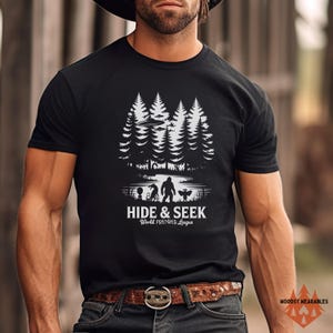 Hide & Seek Cryptid League T-Shirt: Bigfoot, Mothman, Alien - Comfort Colors 1717