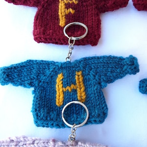 Monogram Weasley Sweater Letter Keychain Magic Gift Handmade