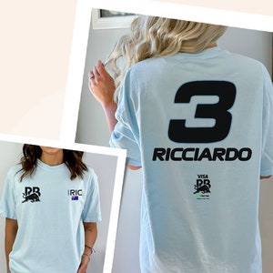 Classique Daniel Ricciardo | -shirt de course | Cadeau t-shirt minimaliste| T-shirt unisexe