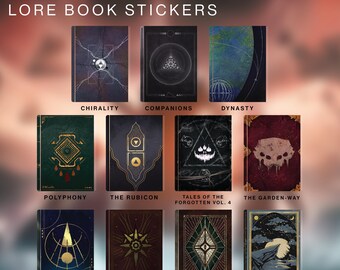Destiny The Final Shape Lore Book Stickers