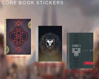 Destiny Monument of Triumph Lore Book Stickers