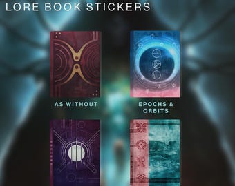 Destiny The Edge of Fate Lore Book Stickers