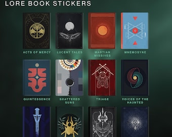 Destiny The Witch Queen Lore Book Stickers