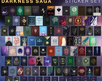 Light and Darkness Saga Complete Lore Book Sticker Set