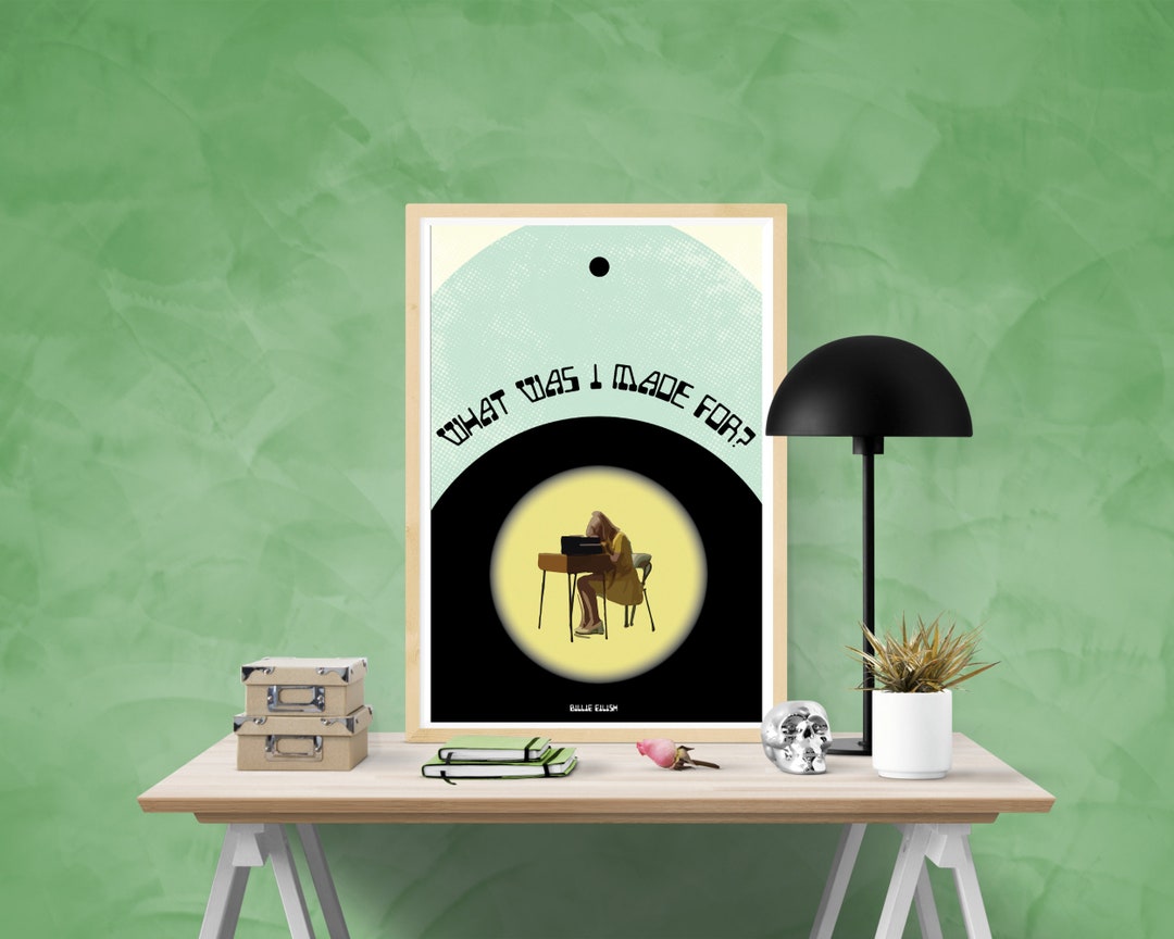 Billie Eilish What Was I Made For Poster, Billie Eilish Lyric Poster, Billie Eilish Fan Decor, What Was I Made For Song, Barbie Soundtrack