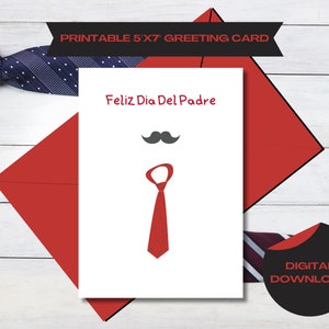 Feliz Dia Del Padre druckbare Karten Krawatte glücklicher Vatertag Schnurrbart Vatertag Tarjeta De Feliz Dia Del Padre Krawattenkarte Geschäftsmann Papa