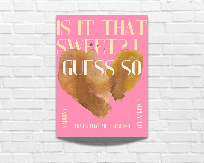 espresso-sabrina-carpenter-poster-art-coffee-heart-poster-coffee-stain