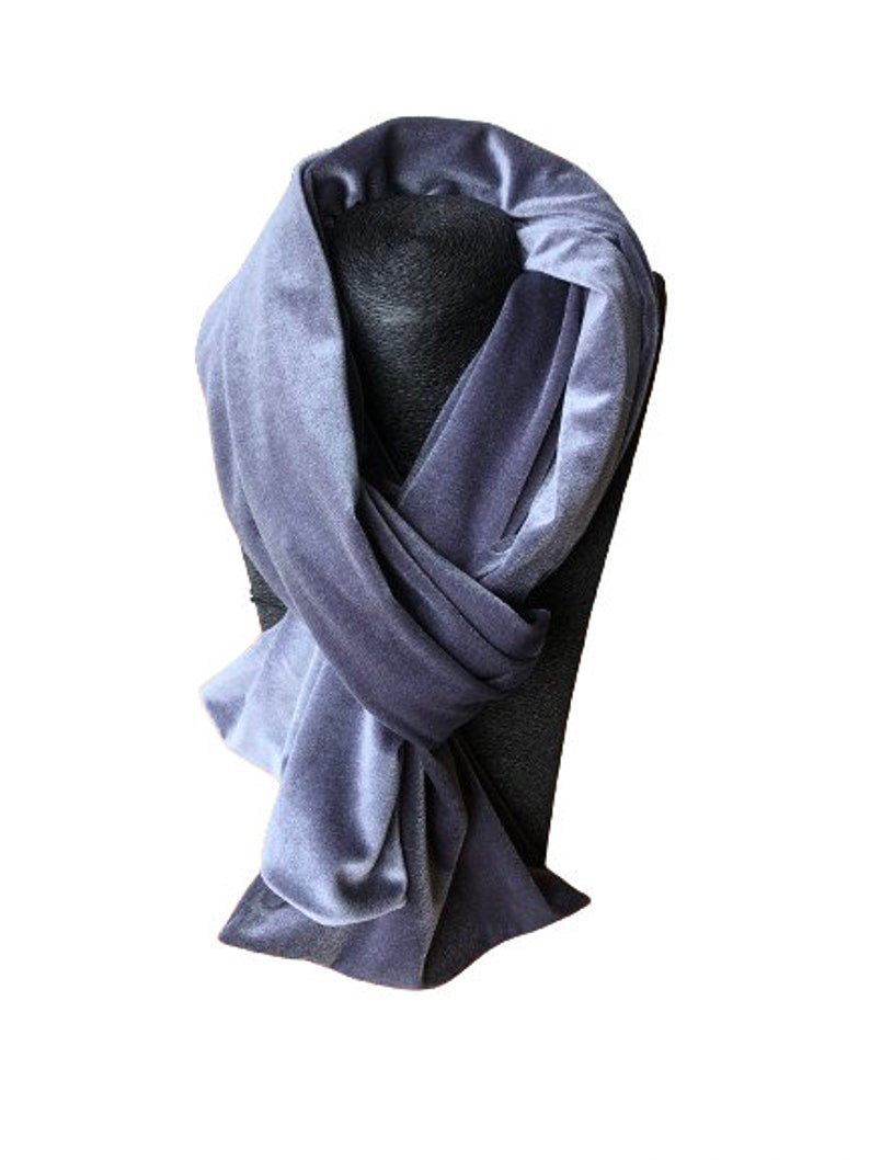 Black Velvet Scarf image 6