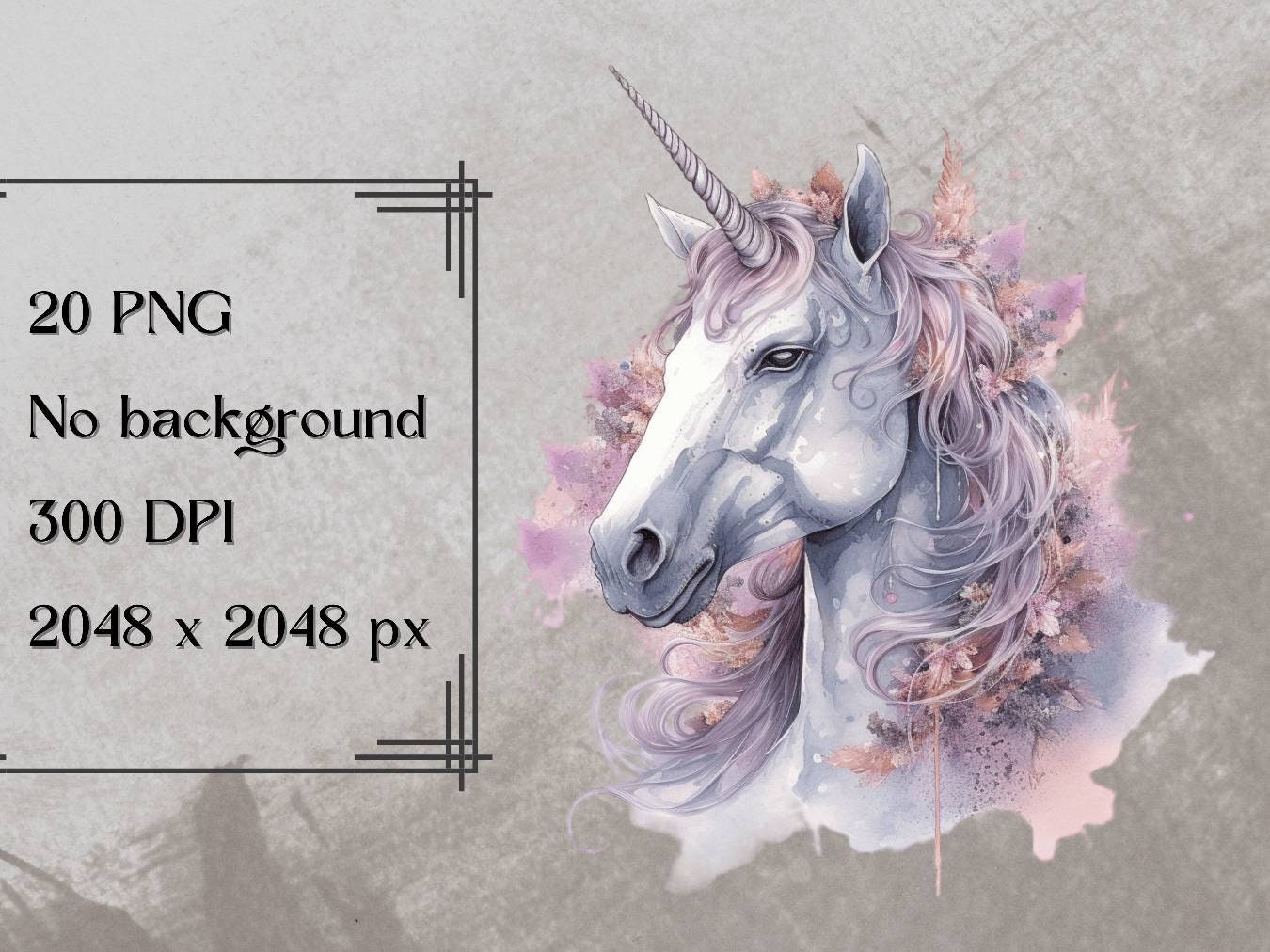 20 Watercolor Unicorn Clipart Bundle PNG Fantasy Unicorn - Etsy