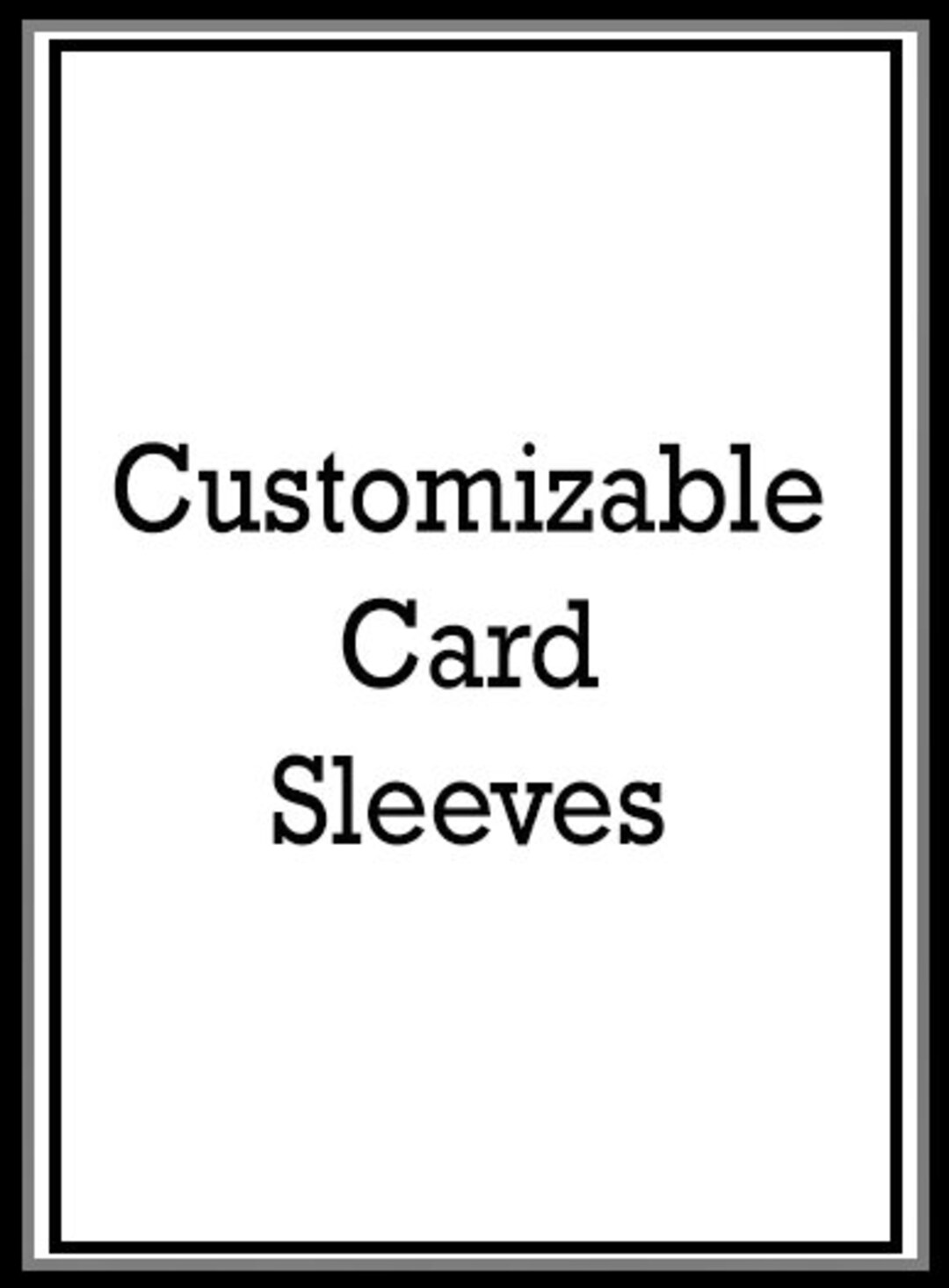 Yugioh Custom Sleeves Personalized You Send Us the Design Etsy Canada