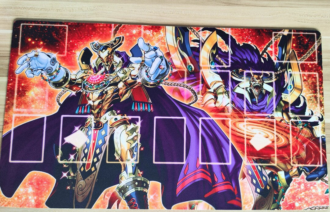 Yugioh Playmat Eldlich Golden Lord Trap Stun Theme Holographic Etsy