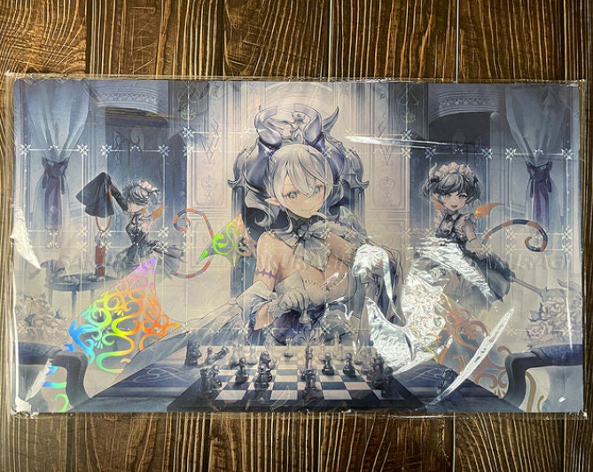 Yugioh Playmat Labrynth Chess Theme Holographic Premium Mouse Etsy