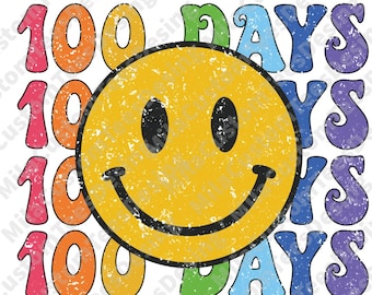 100 Days of School PNG, Student Sublimation (Digital Download)