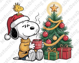 Dibujos animados de Navidad PNG, Navidad PNG, Descarga digital de Snoopy Navidad, Charlie Brown Navidad PNG