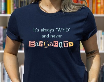 Het is altijd WJD en nooit BAGGACOTD T-shirt // SPICY book reader // bookish shirt // dark romance reader // booktok trending