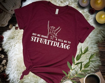 STFUATTDLAGG T-shirt // pittige boeklezer // booktok shirt // leesgrage tee // smut reader