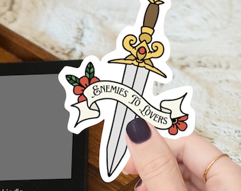 Enemies to Lovers // kindle sticker // bookish sticker // reader