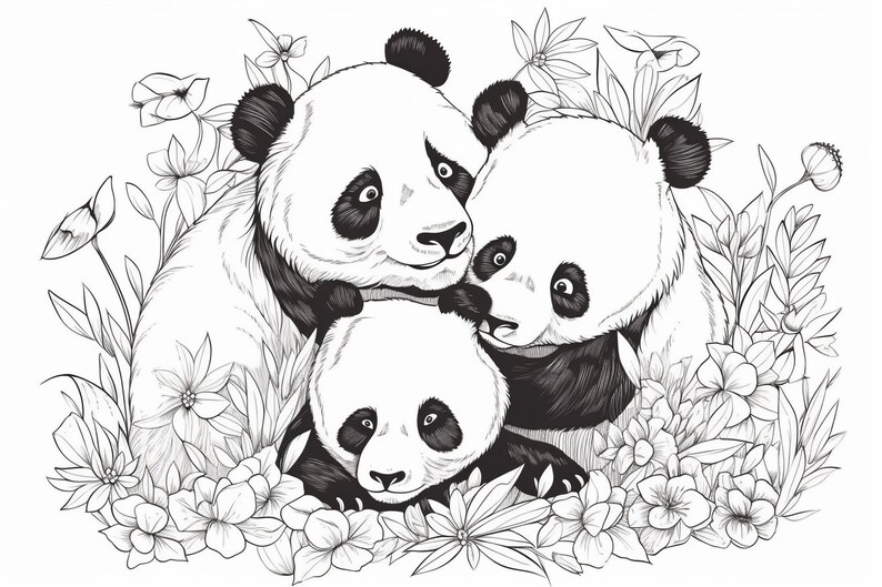 30 Pandas Colouring Pages Amazing - Il 794xN.5584420424 Q7ne