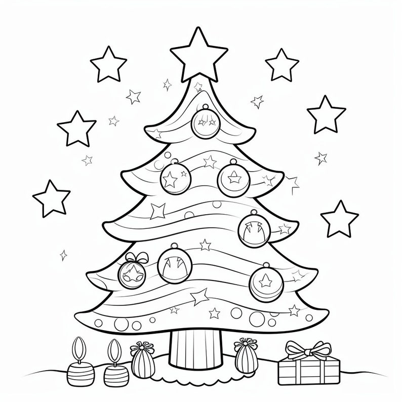 20 Christmas Tree Kids Colouring Pages, Amazing Patterns, Kids ...
