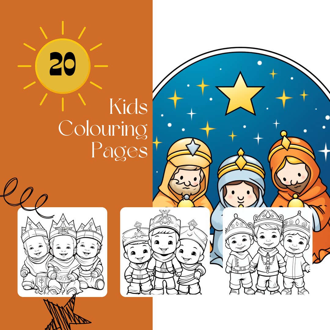 20 Three Kings Kids Colouring Pages, Amazing Patterns, Kids Colouring ...