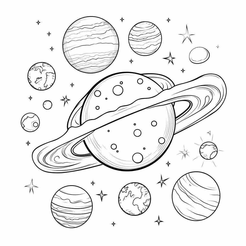 20 Planets Kids Colouring Pages, Amazing Patterns, Kids Colouring Book ...
