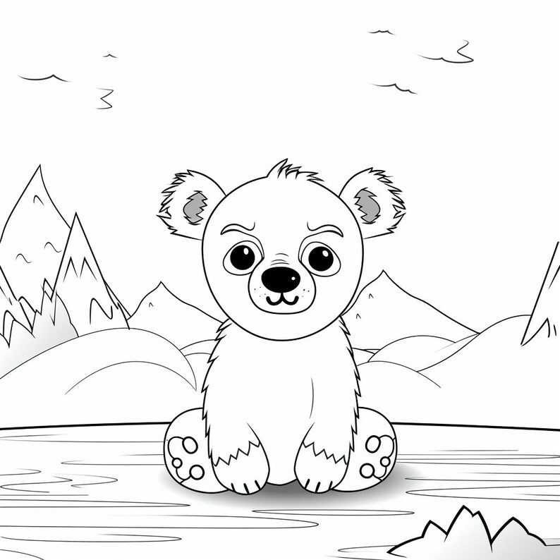 20 Artic Animals Kids Colouring Pages Amazing Patterns Kids - Etsy