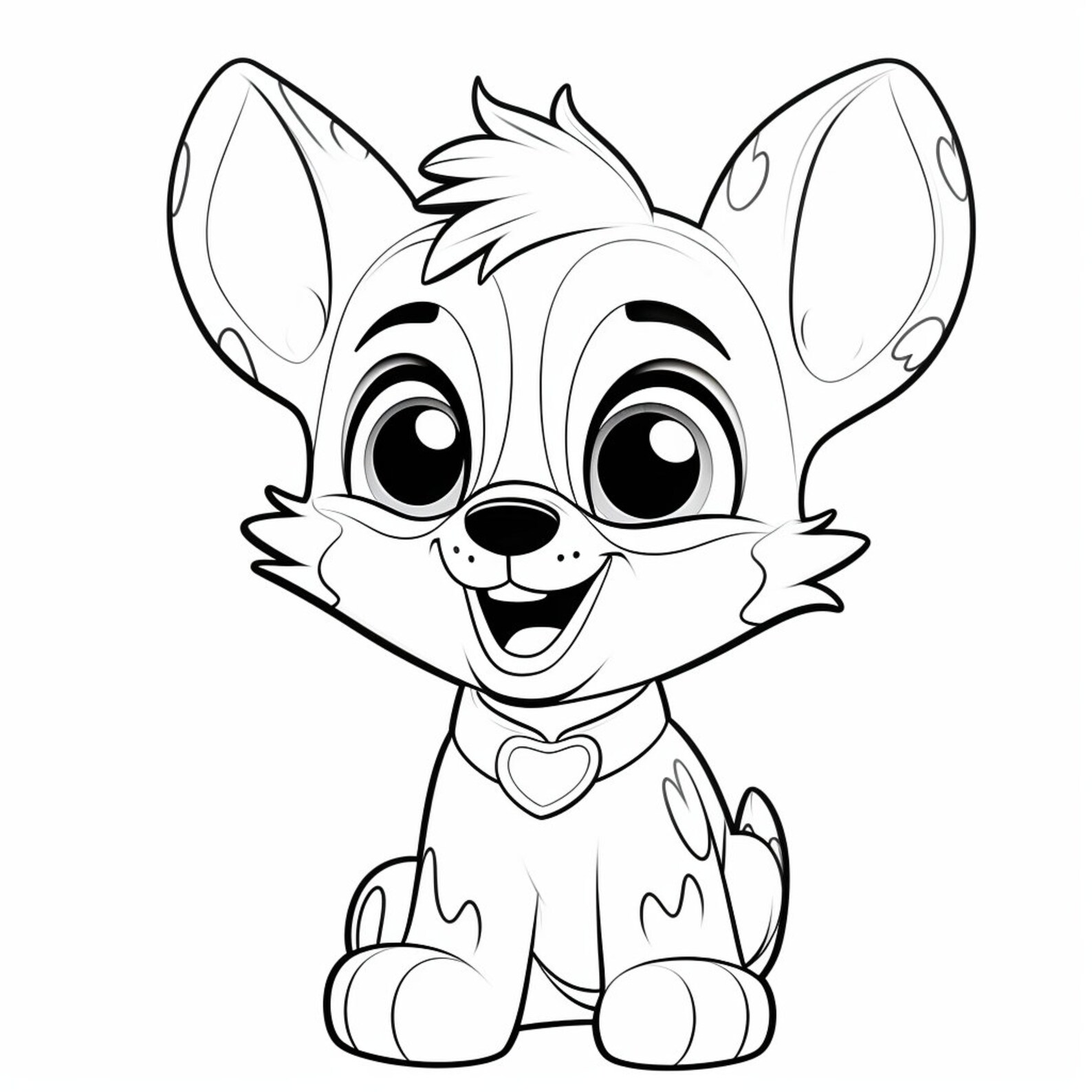 20 Baby Fox Kids Colouring Pages, Amazing Patterns, Kids Colouring Book, Digital Colouring