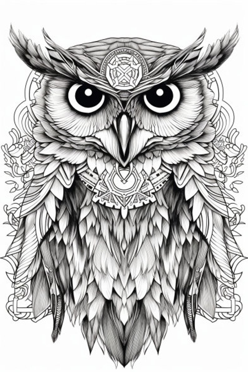 Owl Mandala Colouring Pages 100 Amazing Patterns Adult Colouring Book