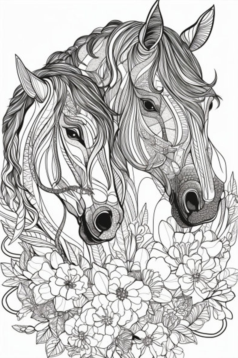 Horse Mandala Colouring Pages 100 Amazing Patterns Adult Colouring