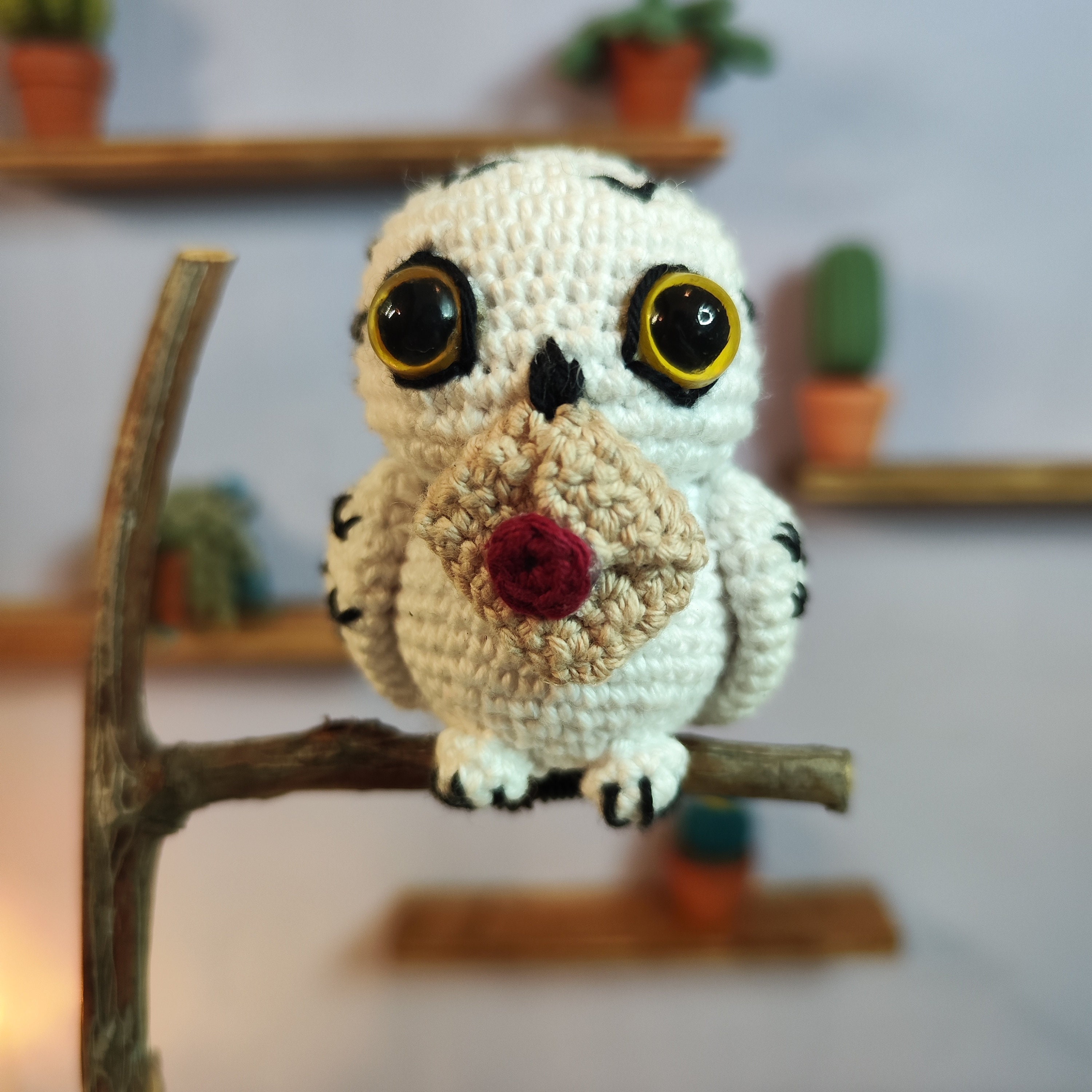 A Mini Magical Snowy Owl Etsy