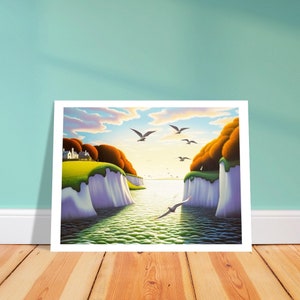 Coastal Wall art seaside art coastal art landscape