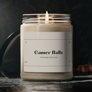 Gamer Balls Candle | Video Game Gift | Video Game Ball Sweat | BFF Gift | Gift Candle | Essential Oil Soy Wax Candle