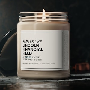 Lincoln Financial Field Candle | Philadelphia Eagles Candle | Funny Candle Gift | 100% Soy Candle | Vegan | Clean | Hand-poured in America