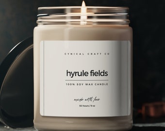 Hyrule Fields Candle, Fandom Candle, The Legend of Zelda, Breathe of the Wild, Fandom Gift, Video Game Candle Gift