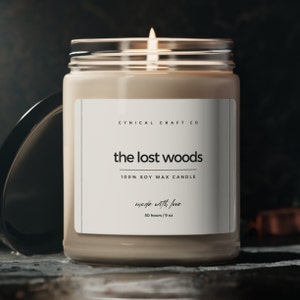 The Lost Woods Zelda Candle, Fandom Candle, The Legend of Zelda, Breathe of the Wild, Fandom Gift, Video Game Candle, Gamer Gift imagen 1