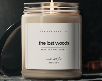 The Lost Woods Zelda Candle, Fandom Candle, The Legend of Zelda, Breathe of the Wild, Fandom Gift, Video Game Candle, Gamer Gift