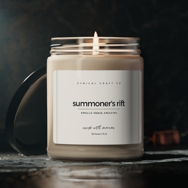 Summoner's Rift Candle  | Funny Candle Gift | League  of Legends Gift | 100% Soy Candle | Vegan | Clean | Hand-poured in America