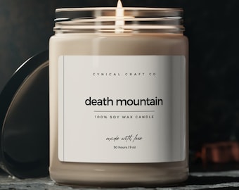 Death Mountain | Fandom Candle | The Legend of Zelda Home Decor | Breathe of the Wild  | Fandom Gift | Video Game Candle | Gamer Gift