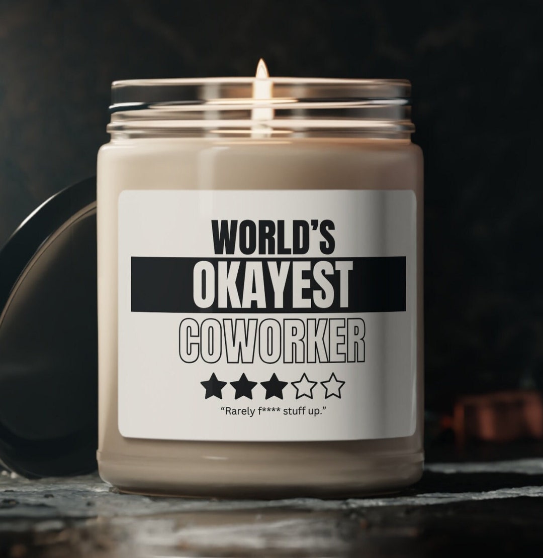 Funny Work Candle Gift Funny Candle Work Candle Friend Candle Work Gift