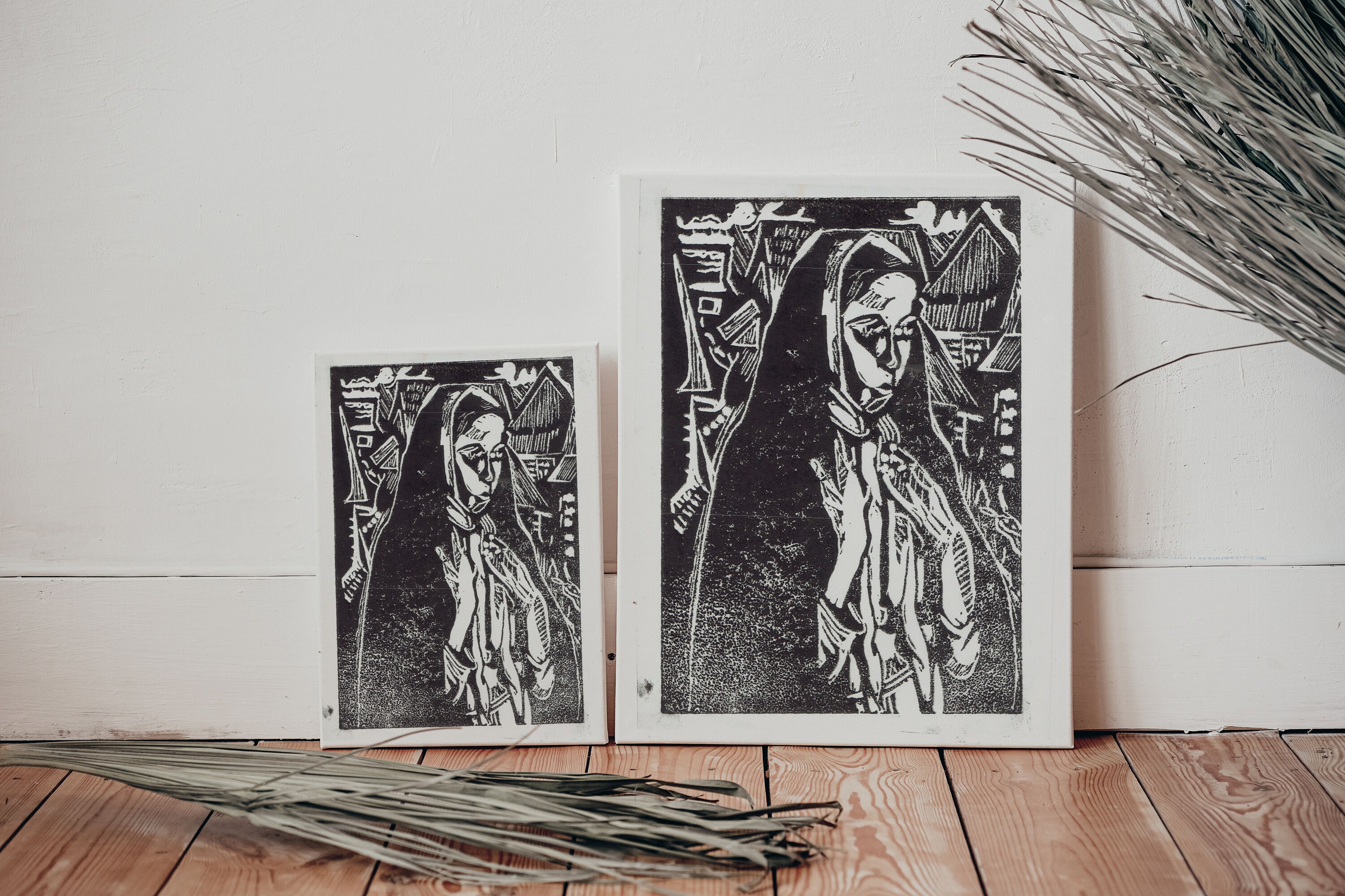 Antagonist / Original Linocut Print Etsy