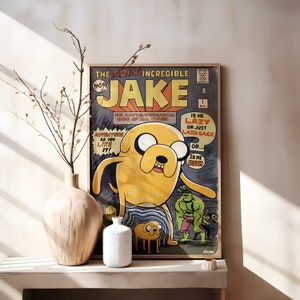 Poster di Adventure Time, poster della serie TV Adventure Time, stampa di Finn Jack, serie Adventure Time, poster della serie animata, decorazione per la casa
