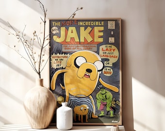 Adventure Time Poster: Jake the Dog Comic Art Print
